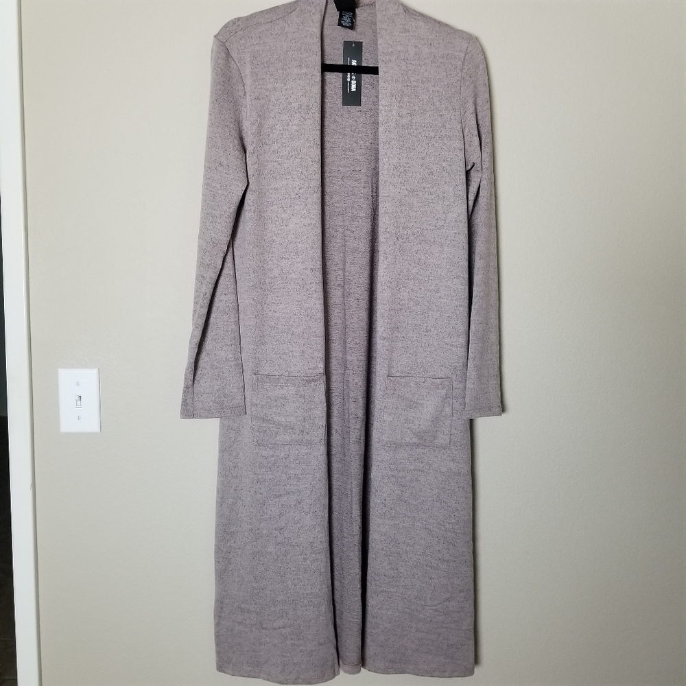 ❗1 LEFT❗Agnes & Dora Mauve Duster Cardigan - Picture 2 of 3